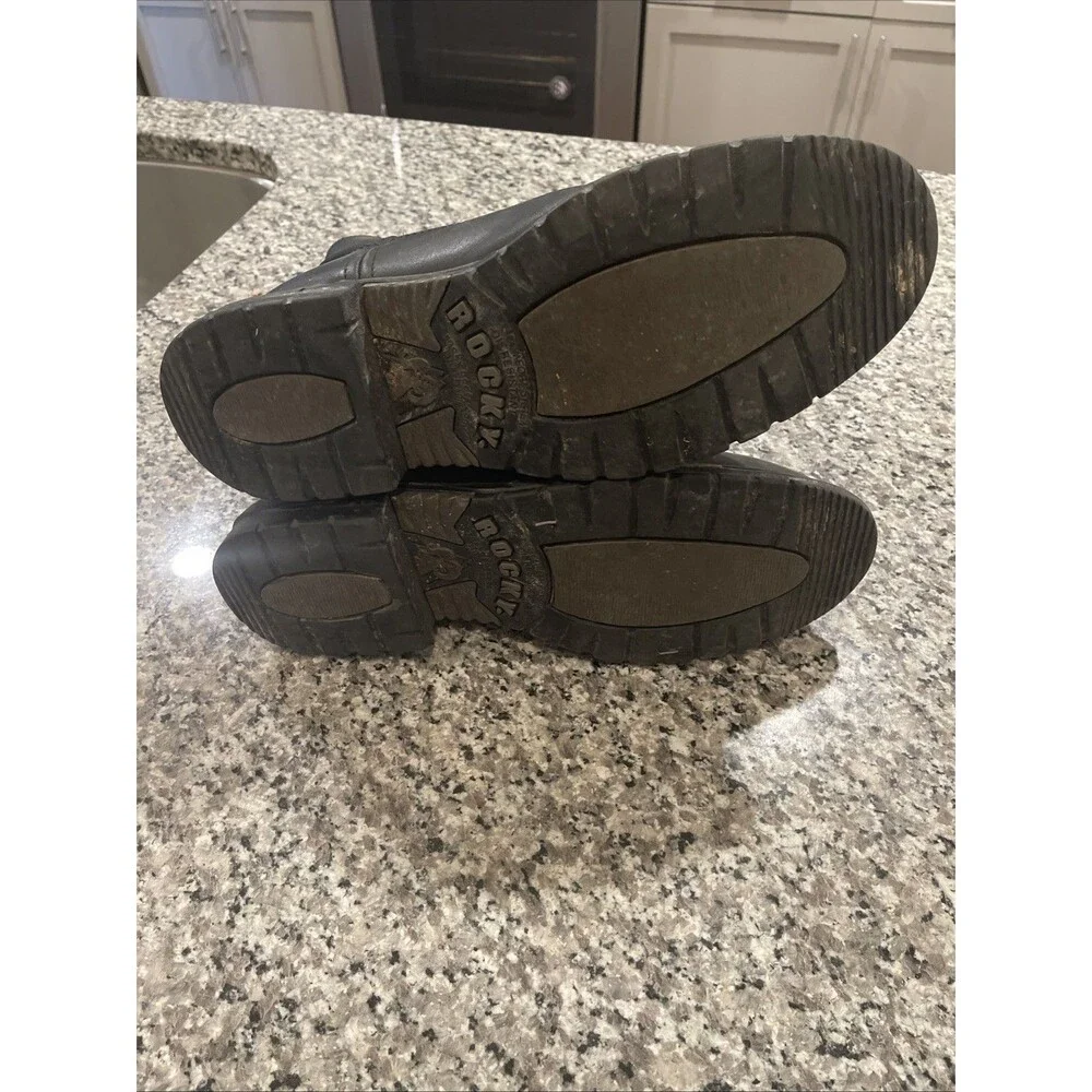 ROCKY WARDEN PULL-ON WELLINGTON PUBLIC SERVICE BOOTS 6300  Sz 12W